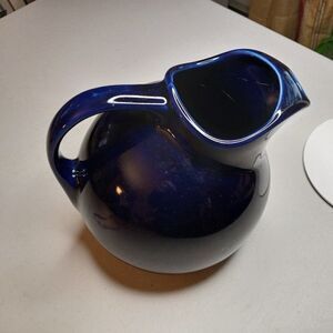 Vintage Hall Cobalt Blue Pitcher